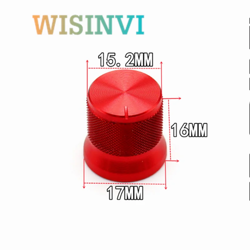 

2 шт., алюминиевые ручки для потенциометров, красные