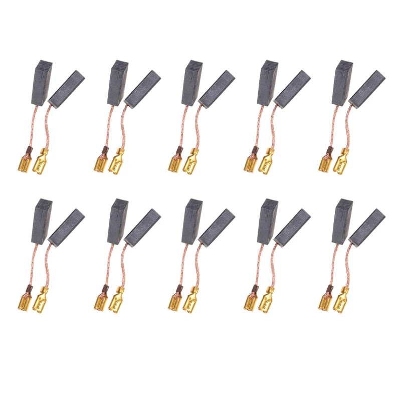 

20Pcs/Lot Graphite Copper Motor Carbon Brushes Set Tight Copper Wire For Electric Hammer/Drill Angle Grinder