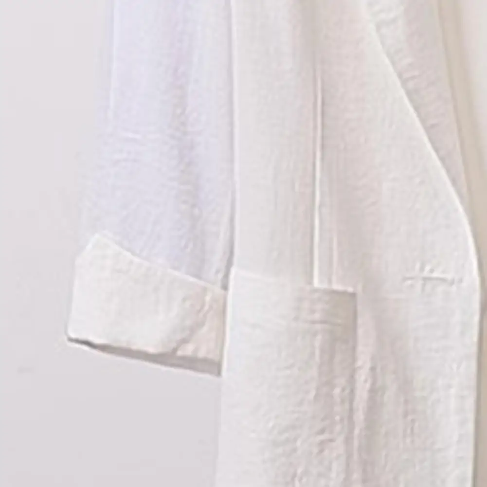 Женский офисный Блейзер однотонный свободный пиджак с длинным рукавом лацканами