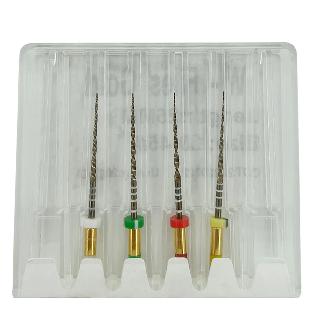 

GHMall 6 Pieces/ Pack Dental Engine WaveOne Gold Dental Files Root Canal Dental Engine Use Rotary Heat Activated Canal Root File