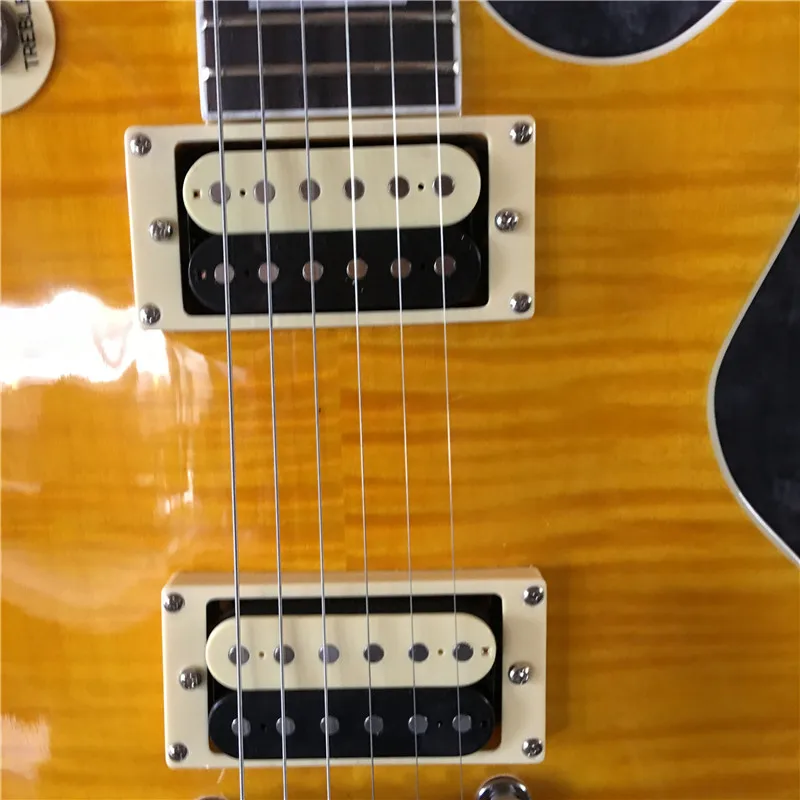 Фото Высококачественная новая продукция в списке slash guitar flame maple Top yellow корпус гитары электрическая гитара Бесплатная доставка №2