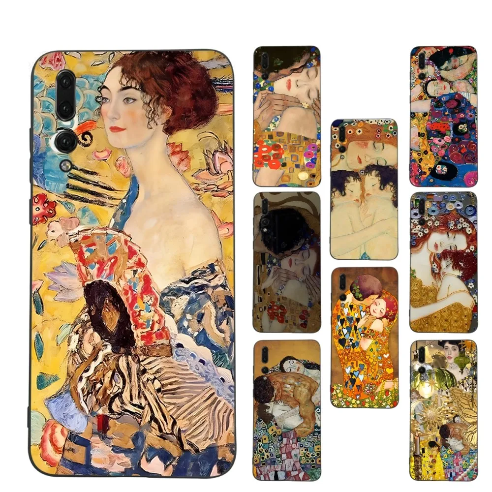 Чехол для телефона The Kiss Gustav Klimt Painting Huawei P 8 9 10 20 30 40 50 Pro Lite Psmart Honor lite 70 Mate 20lite