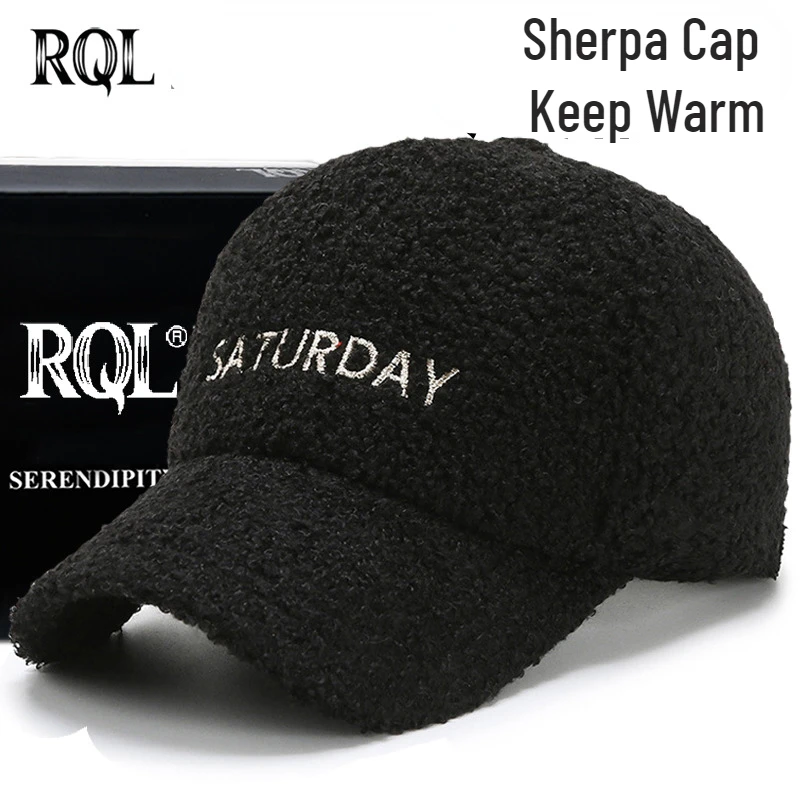 Winter Sherpa Hat Baseball Cap for Women Female Thick Wool Keep Warm Windproof Teddy Style Fashion Design Trucker Snapback