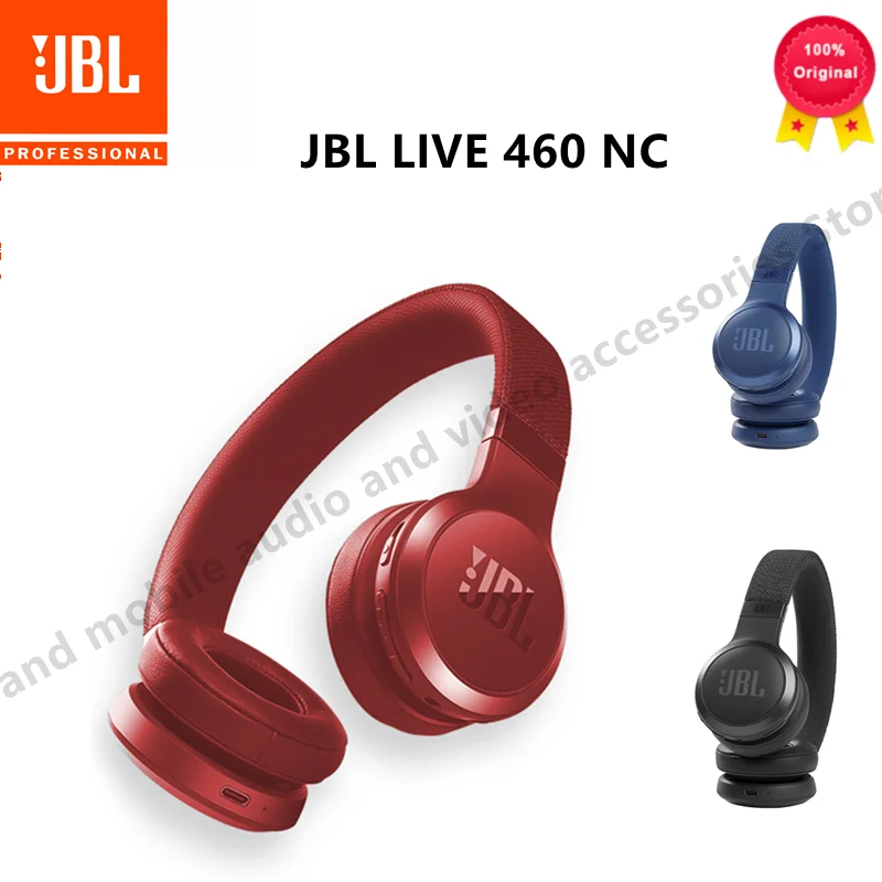 

Original JBL LIVE 460 NC Wireless Bluetooth Headphones Noise Reduction Sports Headset And Excellent Microphone For Phone Calls