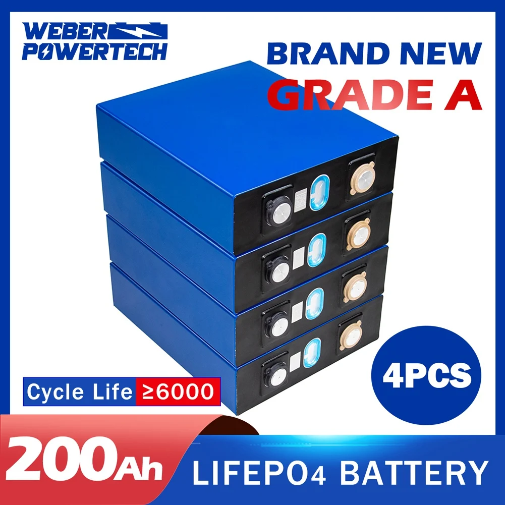 

4 шт., литий-железо-фосфатные Аккумуляторы для мотоциклов, электромобилей