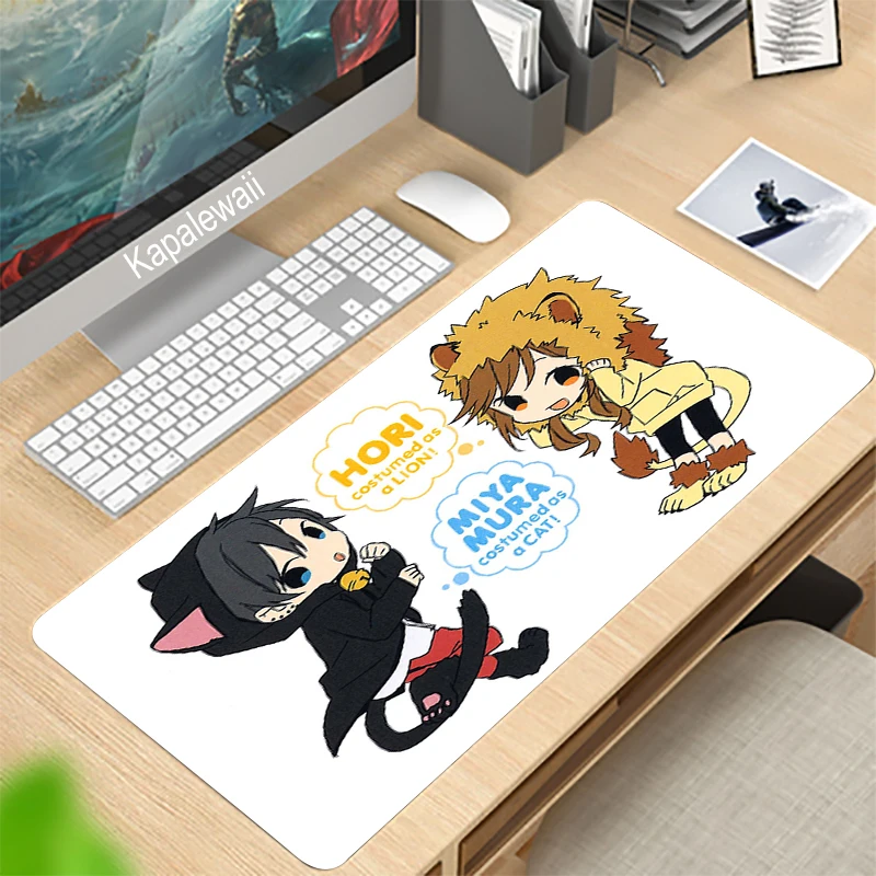 

Horimiya 90x40cm Large Mouse Pad Gaming Accessories PC Laptop Gamer Mousepad Anime Antislip Non-skid Laptop Mouse Pad Mat