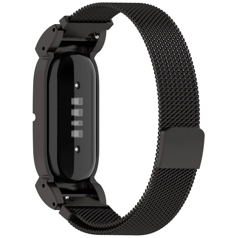 Фото Ремешок из нержавеющей стали для умных часов Google Fitbit Air, миланская магнитная петля, сменный браслет, аксессуар для ремешка на запястье №5