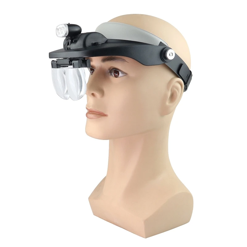 Лупа с подсветкой на голову лупа ремонт 1 2X/1 8X/2 5X/3 5X