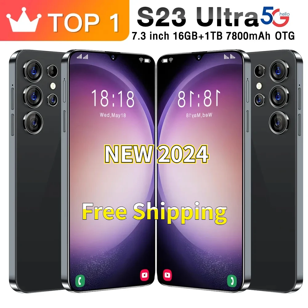 

Смартфон глобальная версия S23, Android, 6,7 дюйма, 16 + 1 ТБ, две Sim-карты