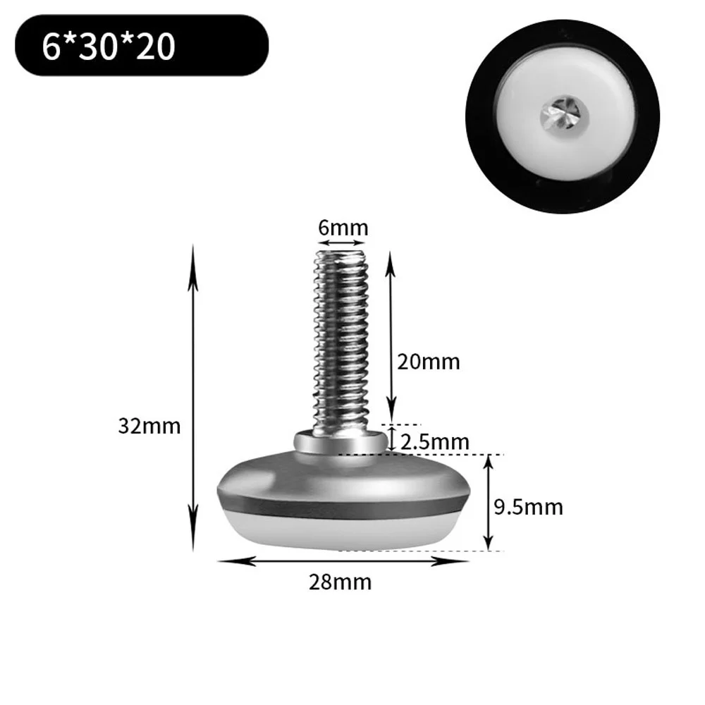 

Основание ножки для выравнивания, M6, M8, M10, винт с регулируемой высотой, диаметр 30 мм, 35 мм, 43 мм, 50 мм, 2 шт., 4 шт., 8 шт.