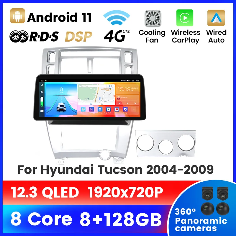 12 3-дюймовый FYT 7862 для Hyundai Tucson 2006 - 2014 Android автомобильный мультимедийный видеоплеер