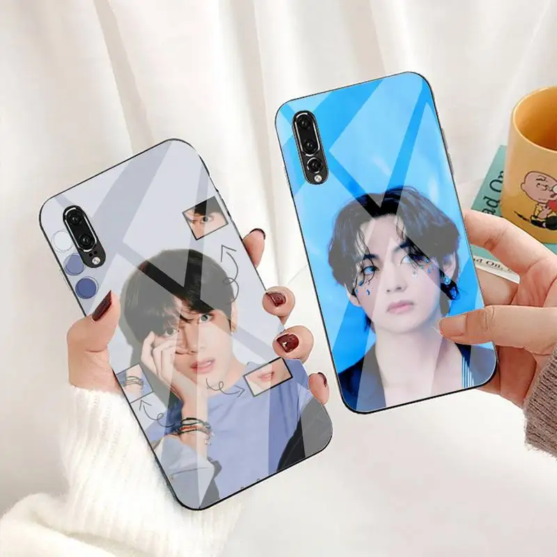 

Kpop Kim Taehyung V Phone Case For Huawei P30 P20 P10 Lite Honor 7A 8X 9 10 Mate 20 Pro Tempered Glass