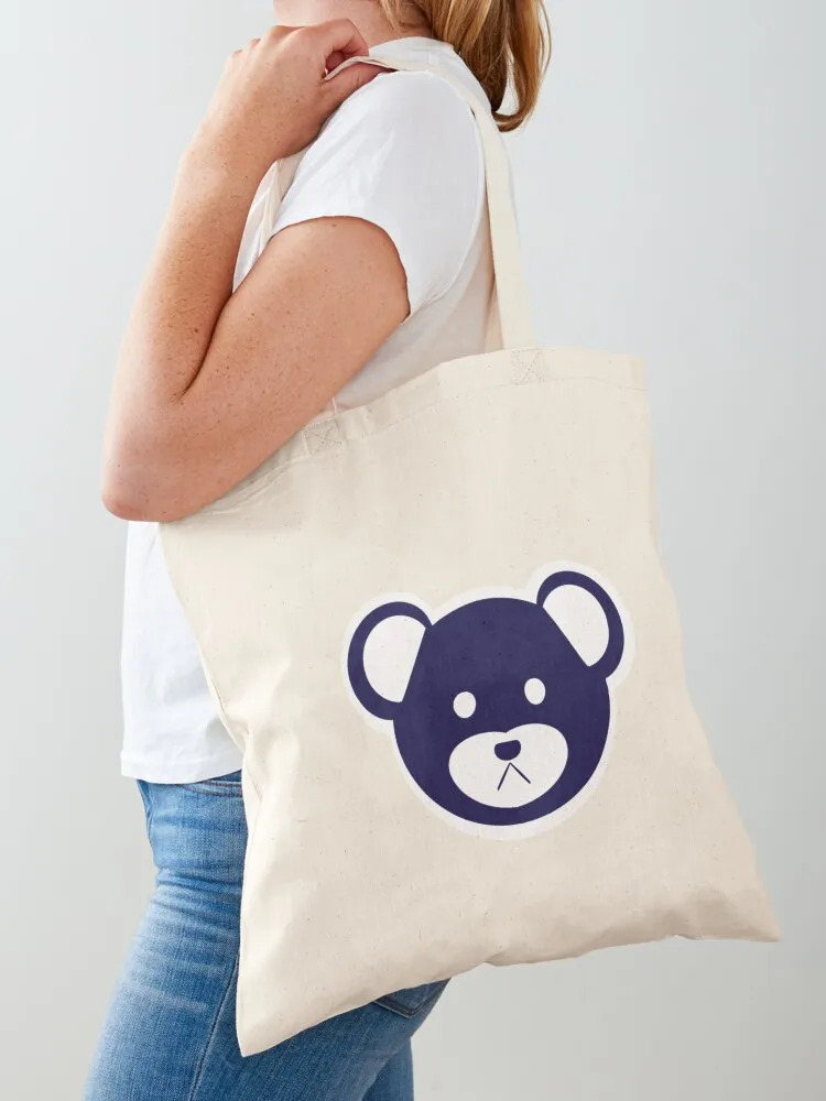 Фото Сумка-тоут Blue Bear, экологичная сумка, складная холщовая сумка-тоут, сумки для женщин №1