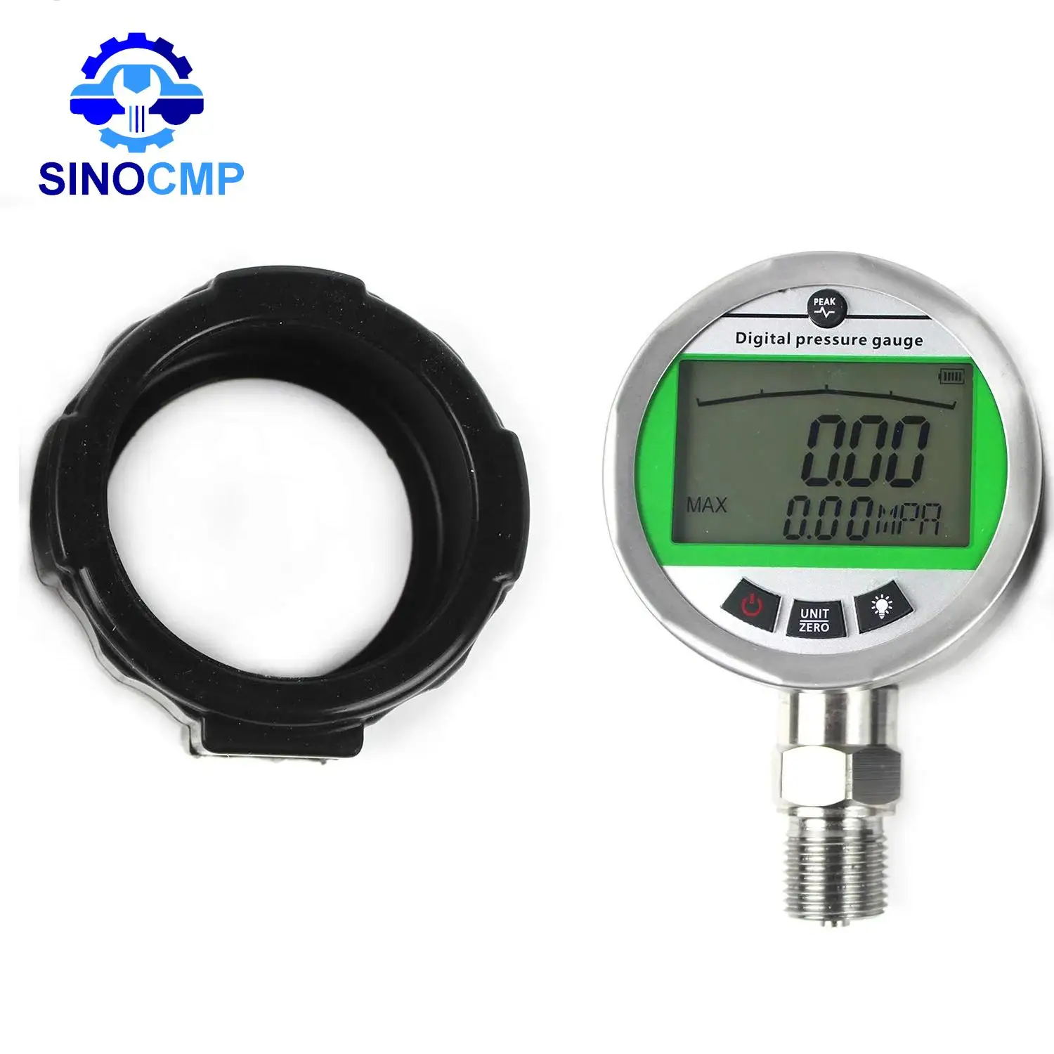 Цифровой манометр 80MPA-16MPA Давление воды с интерфейсом NPT1/4 G1/2 гарантия 1 год