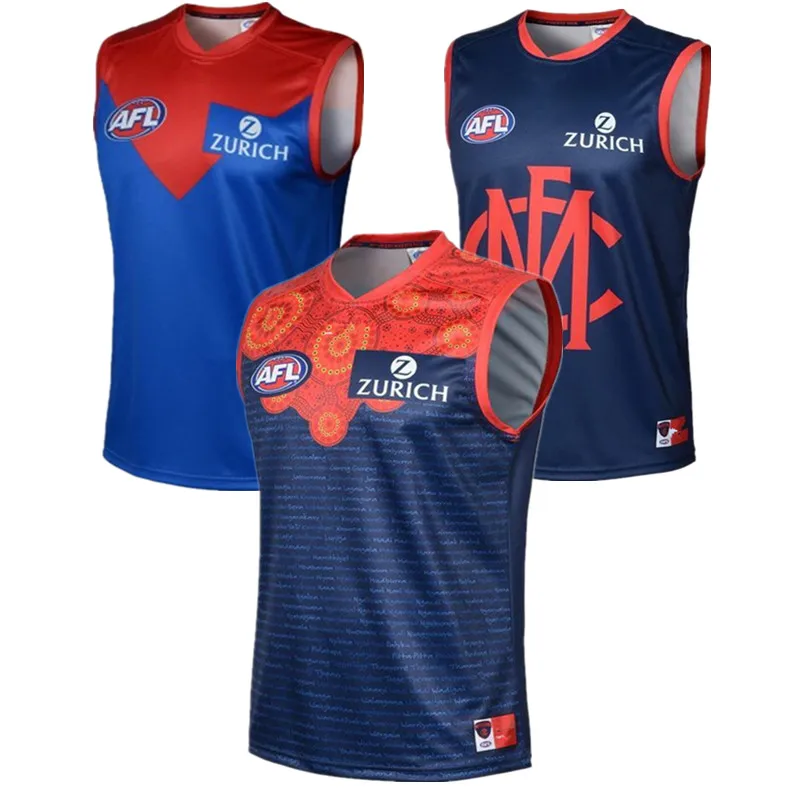 

2020 MELBOURNE DEMONS AFL GUERNSEY – MENS RUGBY JERSEY Size: S-3XL