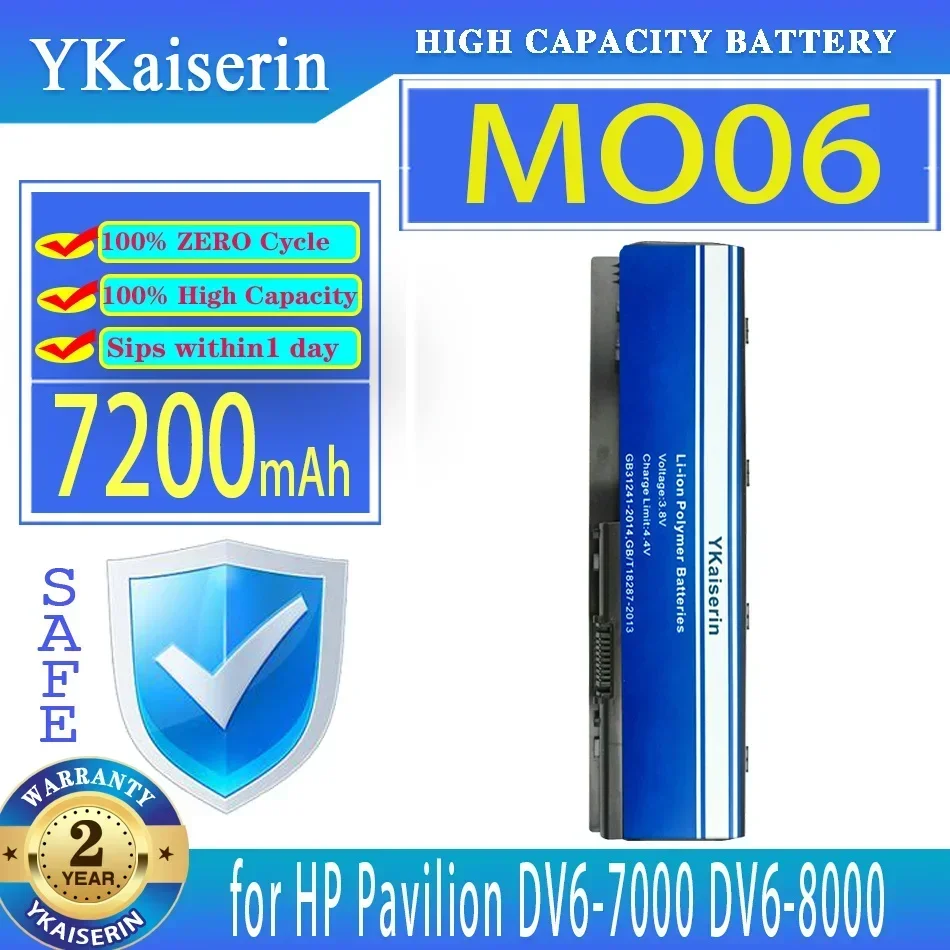 Фото Аккумулятор YKaiserin 7200 мАч для HP Pavilion DV6-7000 DV6-8000 DV7-7000 672326 -421 672412 -001 HSTNN-LB3P HSTNN-YB3N MO06 MO09 №1