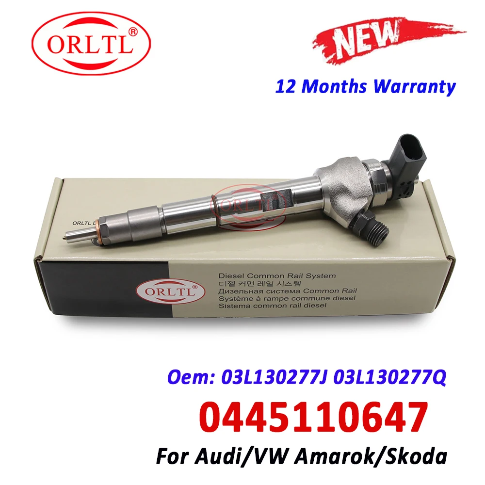 

Новинка 0445110647 дизельный инжектор 0445 110 647 топливо 03L130277J 03L130277Q для VM AMAROK /AUDI 03L 130 277J ORLTL 03L130855CX