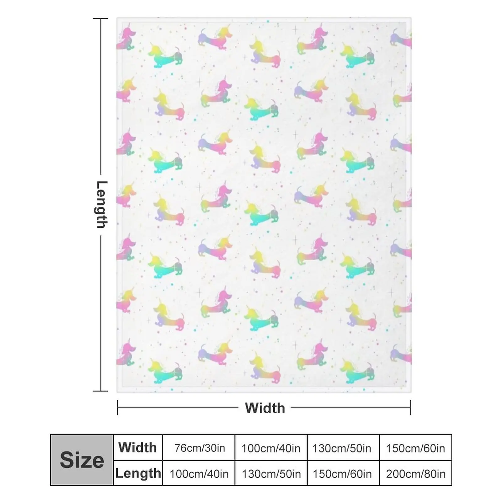 Одеяло с силуэтом волшебного единорога и таксы лохматое одеяло на Хэллоуин