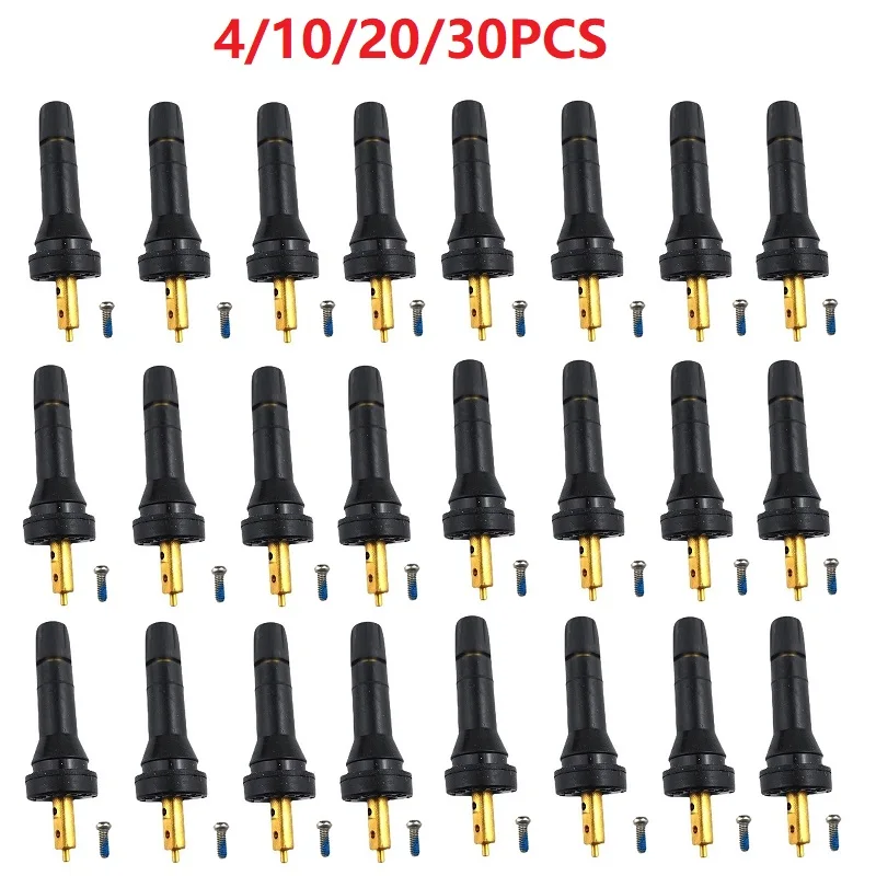 

4/10/20/30PCS Replacement Parts For Chang An TPMS Rubber/Aluminum Snap-in Tire Pressure Sensor Valve Stem Service Kit