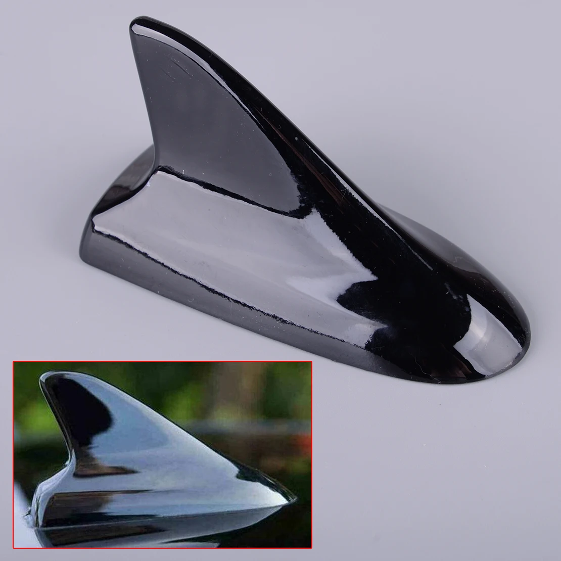 Roof Shark Fin Antenna Receiver Cover Trim Fit for Ford Explorer 2011 2012 2013 2014 2015 2016 2017 2018 2019 Glossy Black ABS