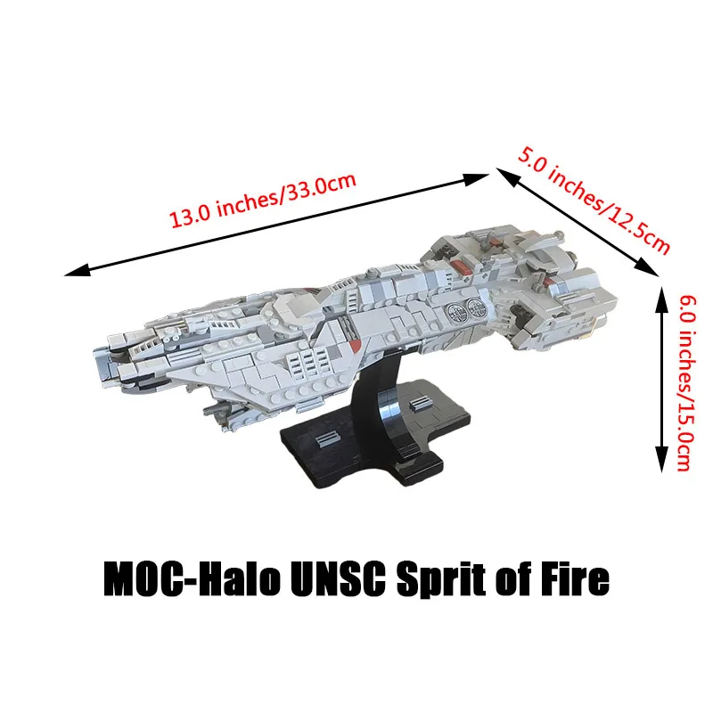 Фото MOC Halo Rocinante Battlestar Galactica Alien USCSS Nostromo Космический корабль Строительные блоки Звездный корабль DIY Кирпичи Модель Коллекция игрушек №5