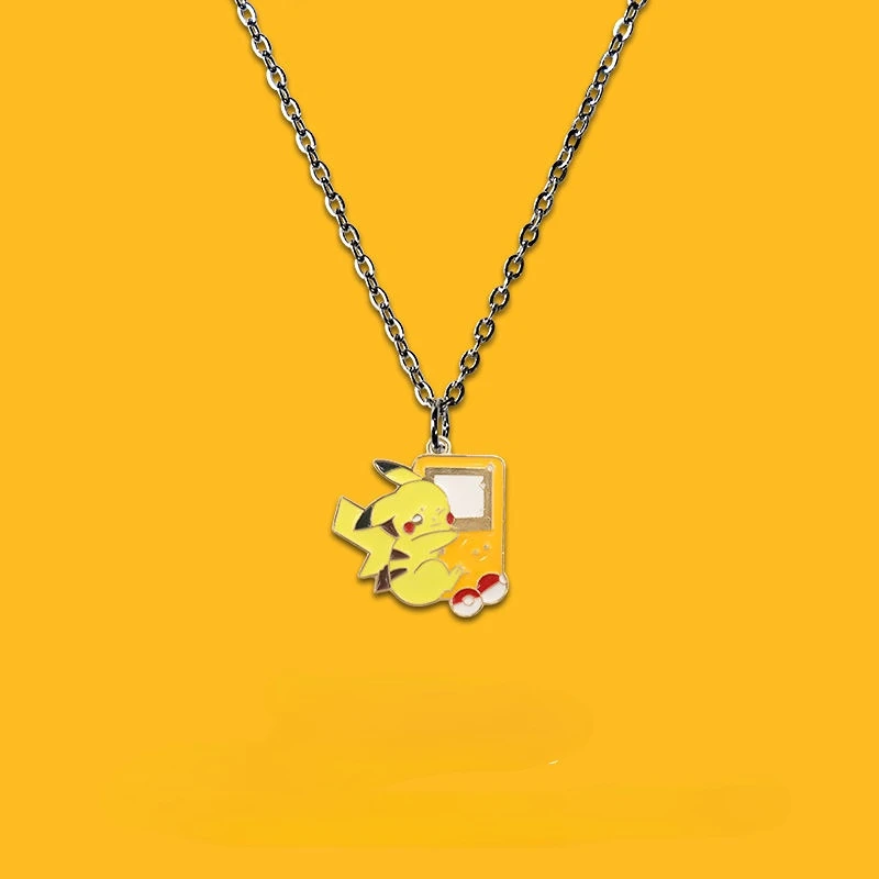 

Kokosj Pikachu Game Machine Necklace Ing Anime Peripheral Pokemon Creative Pendant Japanese Personality Student