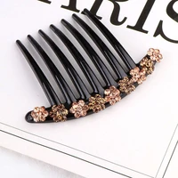 clip slide flower bridal accessories womens crystal hair comb hairpin gift accessories gift comb pins
