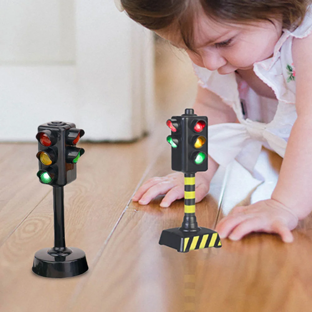 2 шт. светофор детские игрушки знаки мини-дорожная образовательная пластиковая