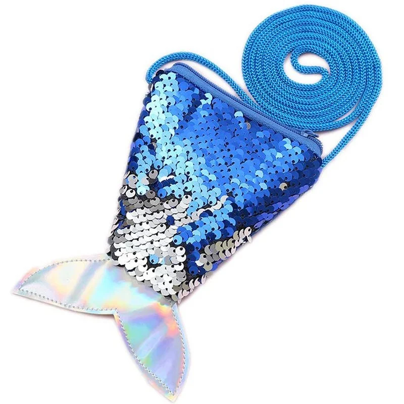 

Women Mermaid Tail Sequins Coin Purse Girls Wallet Bags Crossbody Bags Sling Money Change Card Money Holder Pouch Kids Gifts 097