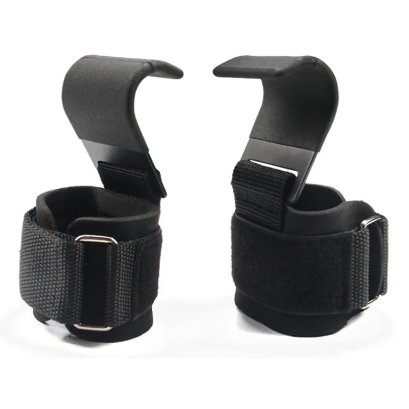 

Fitness Hook Gloves Weight Hook Grips Wrist Gym Strap Hand-bar Pull-ups With Wrist Strap Wraps Power Lifting Weight Lifting