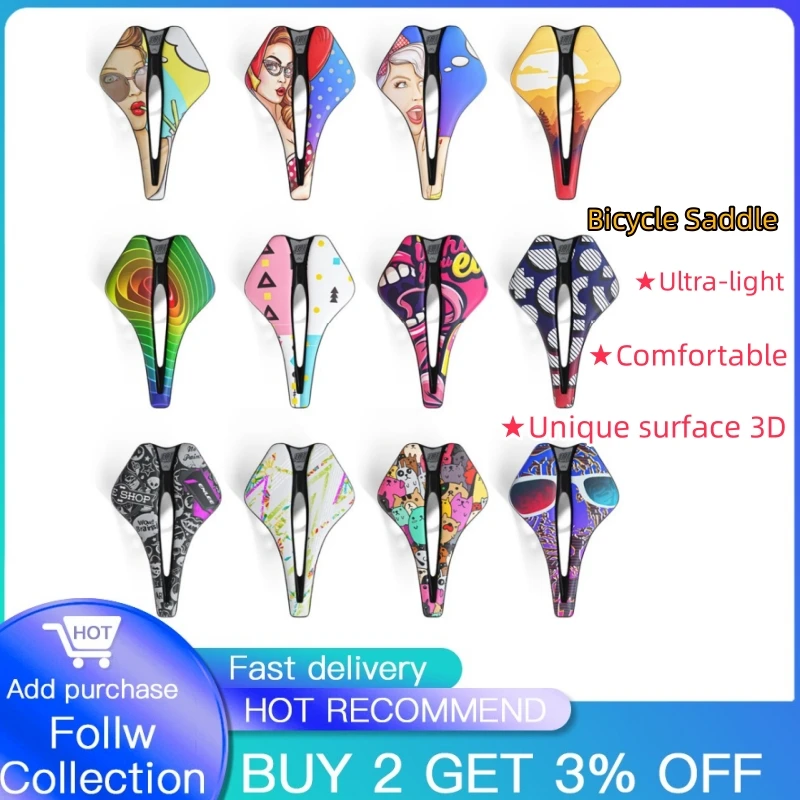 

MTB/Road Bike Saddle Silicone Comfortable Shockproof Bicycle Cushion Unisex Cycling Seat Surface Bike Accessories Dropshipping