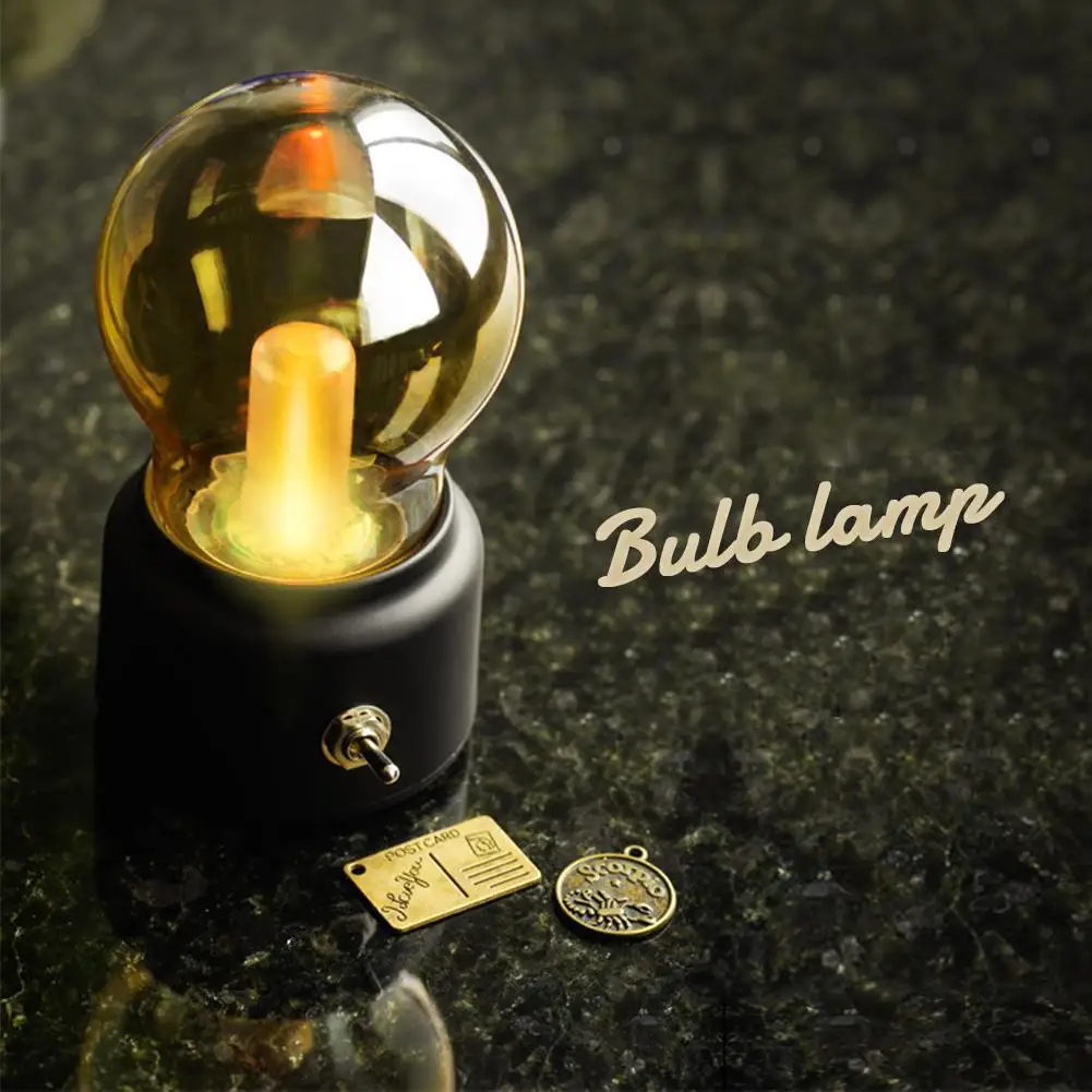 

Led Light Bulb Retro Usb Rechargeable High Brightness Energy Saving Night Light Bedside Table Lamp Hot Sale