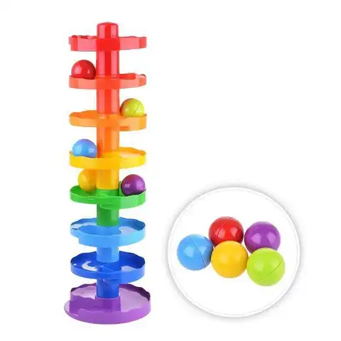 Развивающие игрушки для малышей: горка с шариками "Зайкина горка. МЕГА"