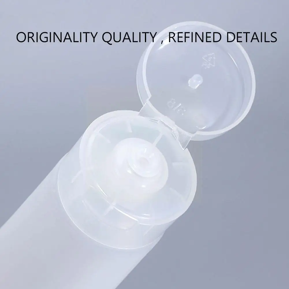

PE translucent cosmetic flip tube 20ml30ml50ml100ml face cream and hand wash tube E8D6