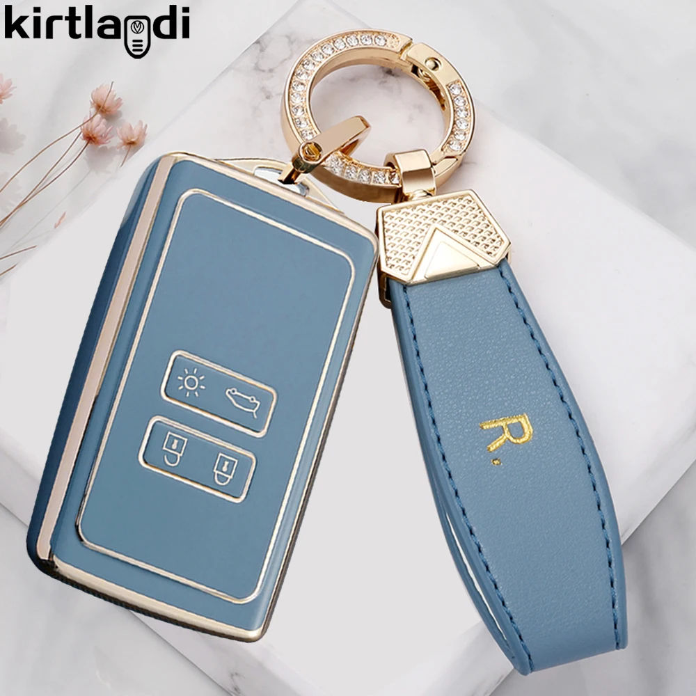 

TPU Car Key Case Cover for renault megane 4 clio arkana captur zoe Arcan Logan Kadjar Espace scenic for dacia sandero Duster