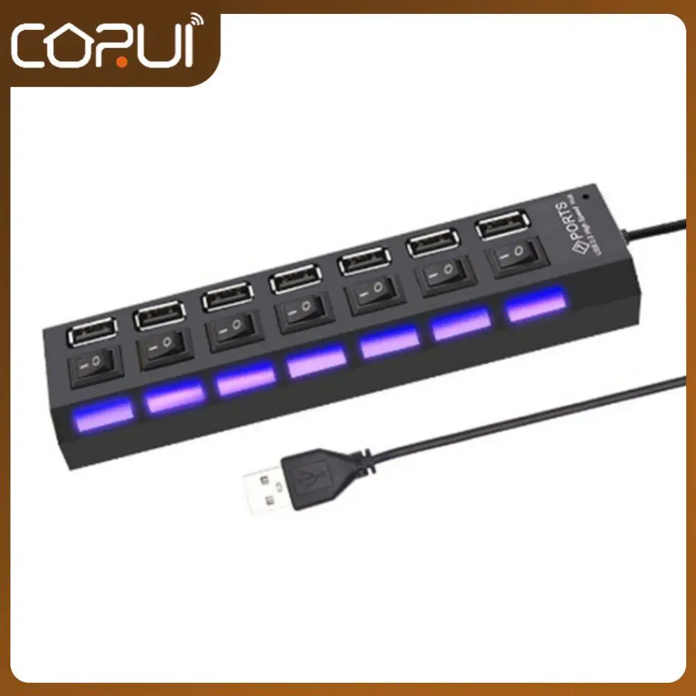 

Разветвитель Usb 1,1 на 4/7 портов со светодиодной лампой