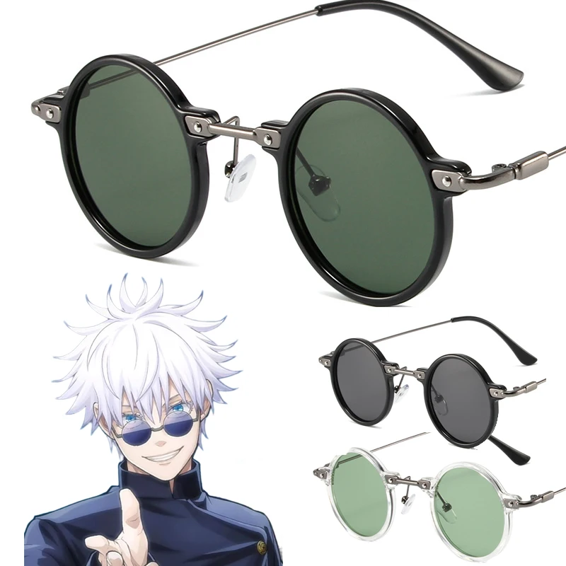 Anime Cosplay Gojo Satoru Glasses Eyewear Nanami Kento Black Steampunk Costume Accessories Props Men Women Gift