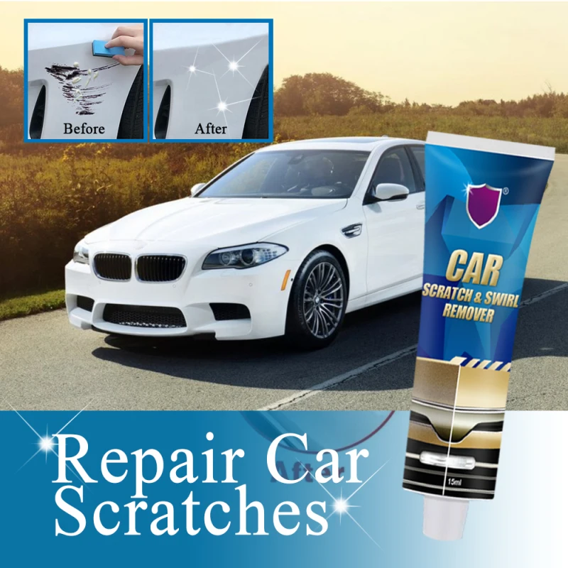 

Car Scratch Repair Tool Suit Scratches and Swirl Remover Auto Scratches Repair Polishing Wax Anti Scratch Car Cleaning Tool 15mL