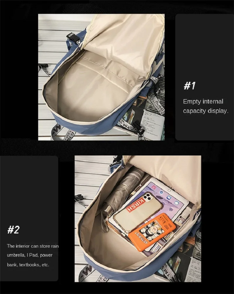 Xiaomi Schoolbag Female Student Backpack Large Capacity Fashion Boy Backpack Computer Bag Femal School Backpack School Bags