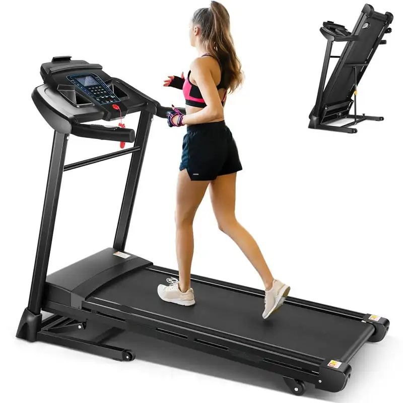 Treadmill with Auto Incline, Treadmill 300 lb Capacity with APP & Bluetooth Audio Speakers, 3.25HP Ultra-Quiet & Wide Electric W