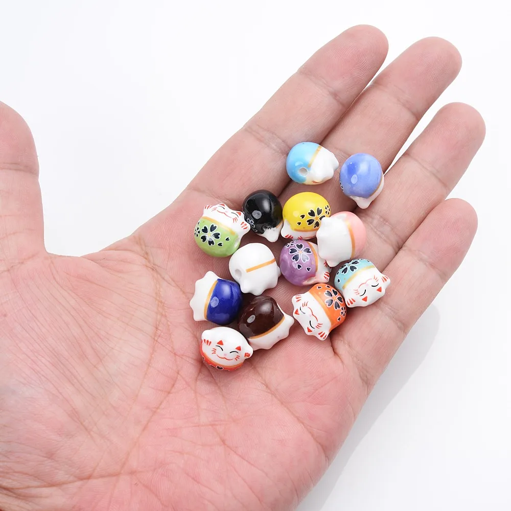 

10 шт., горизонтальные яркие бусины для изготовления браслета