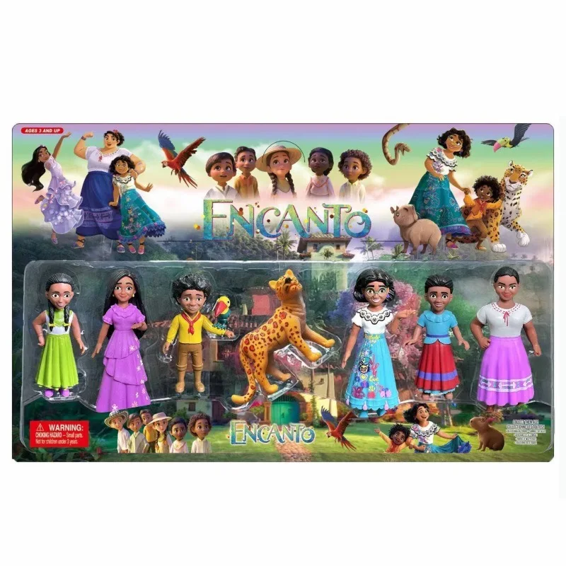 

2022 Disney Movie Encanto Action Figures Toy Mirabel Madrigal Cartoon Model Doll Birthday Cake Decoration Kids Christmas Gift