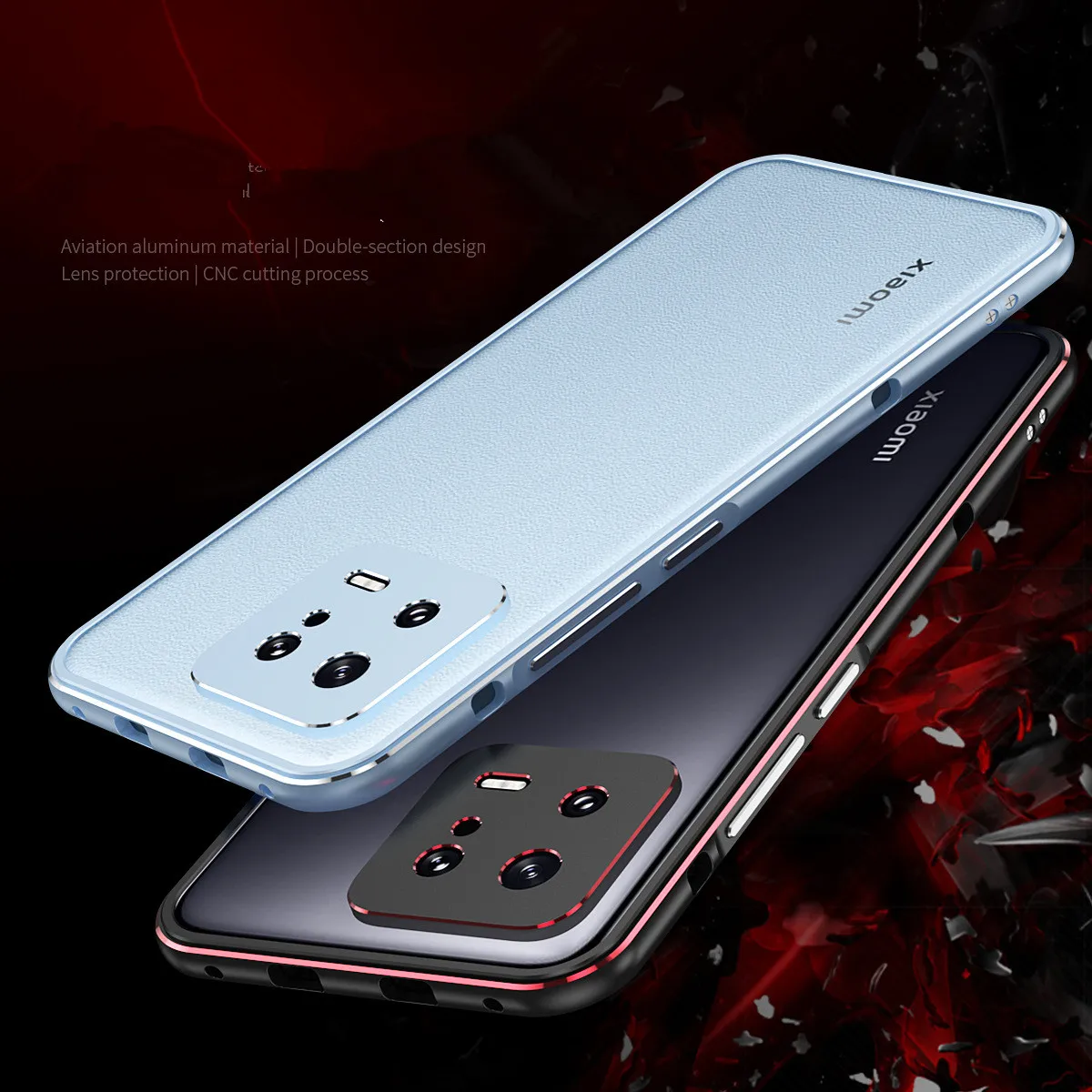 For Xiaomi 13 12 Pro Xiaomi 12x 12s 12t 11 Ultra Aluminum metal bumper Frame Slim Cover phone case + carmera Protector