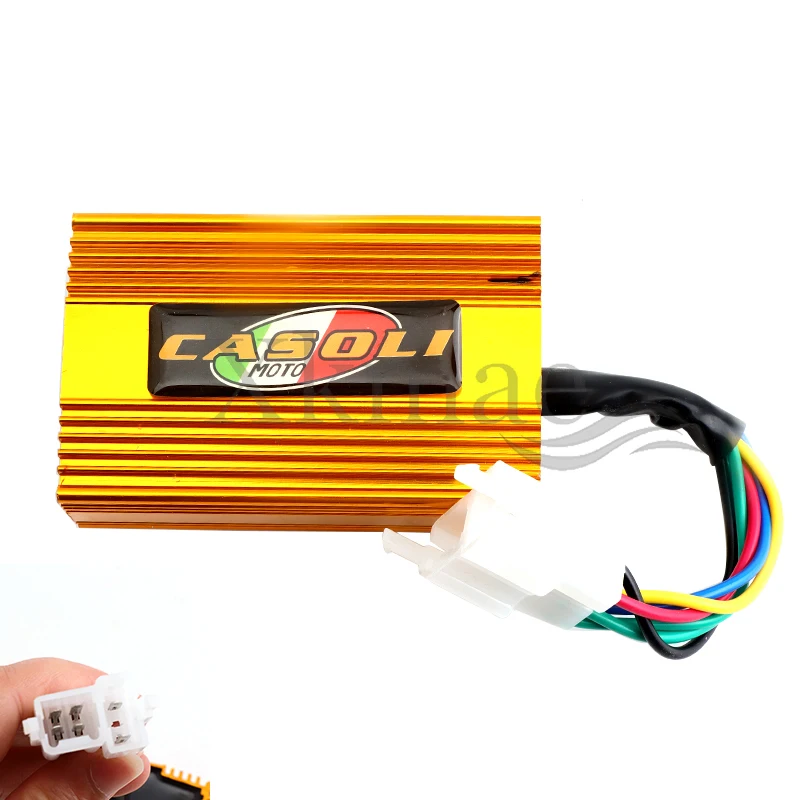 Алюминиевый 6-контактный AC DC CDI Racing Box Square 150cc 200cc 250cc Roketa Kazuma Sunl ATV Quad моторизованные