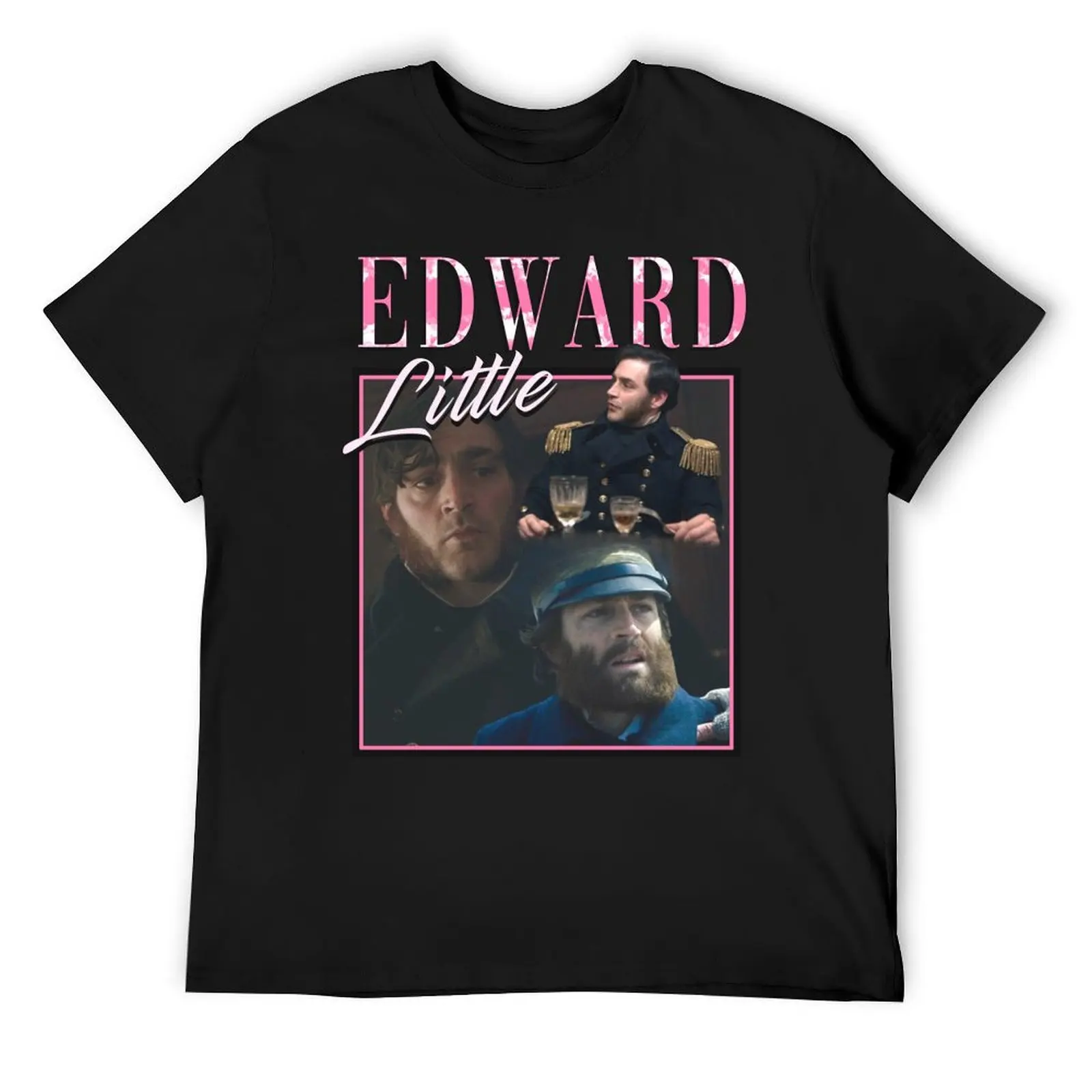 Фото Футболка Edward Little Homage the Terror Amc Matthew Mccnulty, блузка для мальчиков, черные футболки с животным принтом для мужчин №1