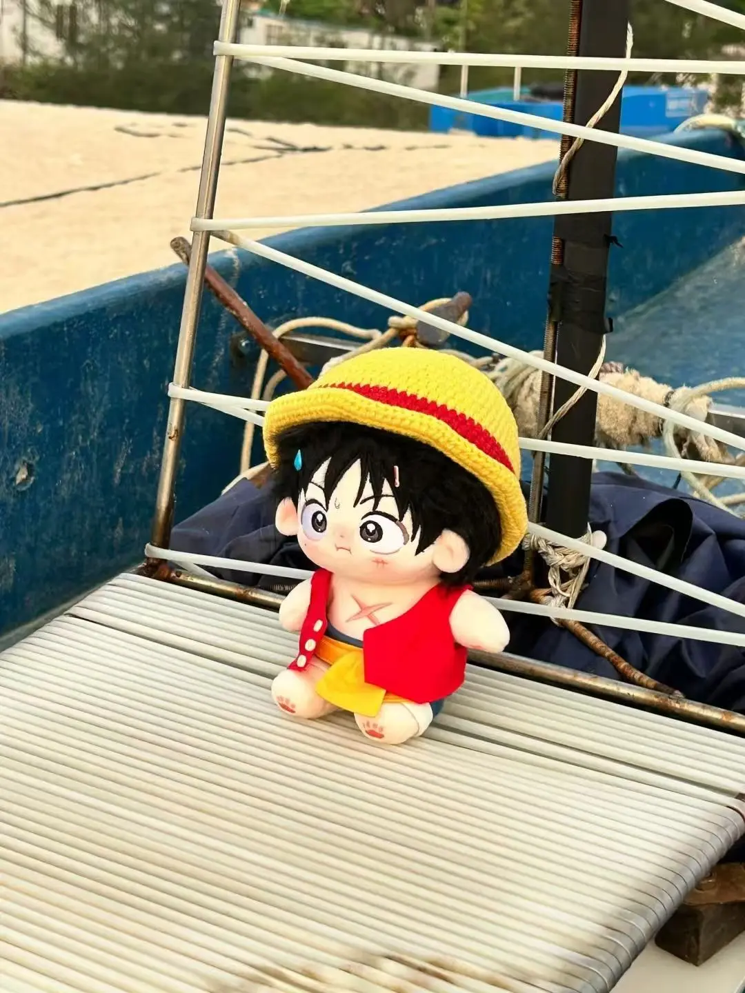 20 см аниме ONE PIECE Monkey D Luffy Kawaii косплей фигурки одеваются хлопковые куклы игрушки