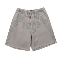 1988european and american retro lettered printed sports shorts mens fashion street loose wide leg casual pants