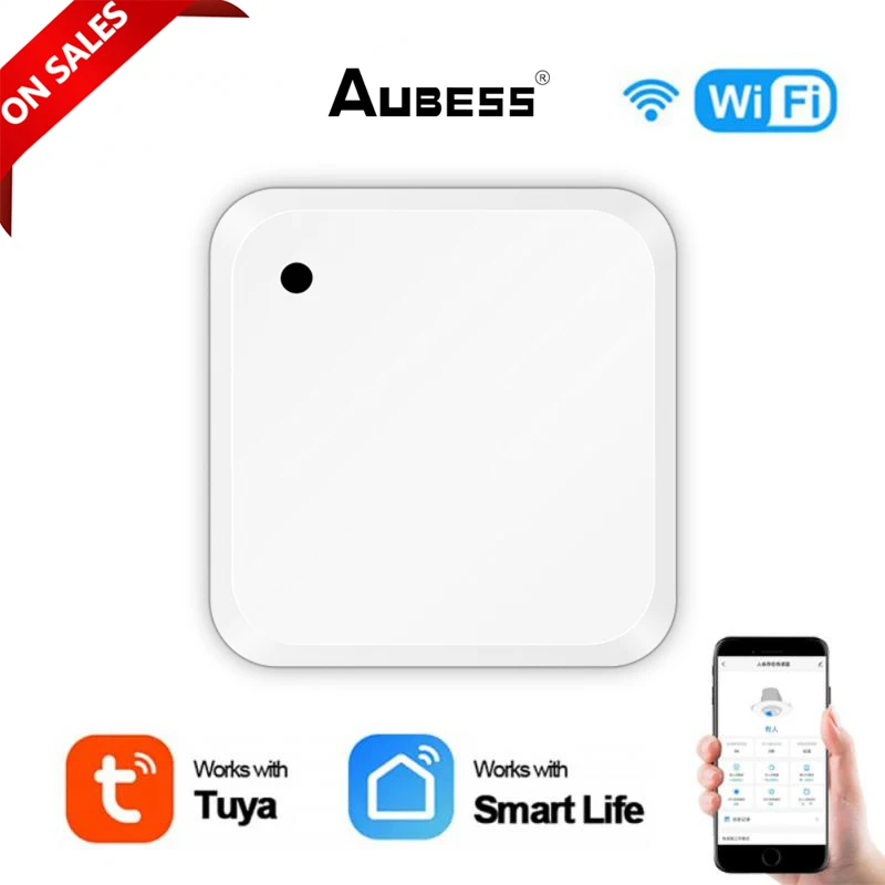 

Tuya WiFi Motion Sensor Wireless Smart Human Presence Detector Security Burglar Alarm Sensor APP Control Use No Need Gateway