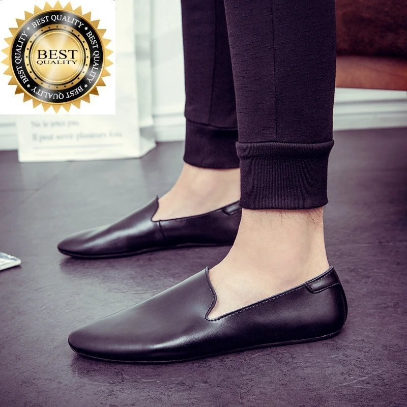 

Casual Italian Mens Shoes outdoor Luxury Brand Men Loafers Genuine Leather Moccasins flats men Breathable Slip on Boat k3