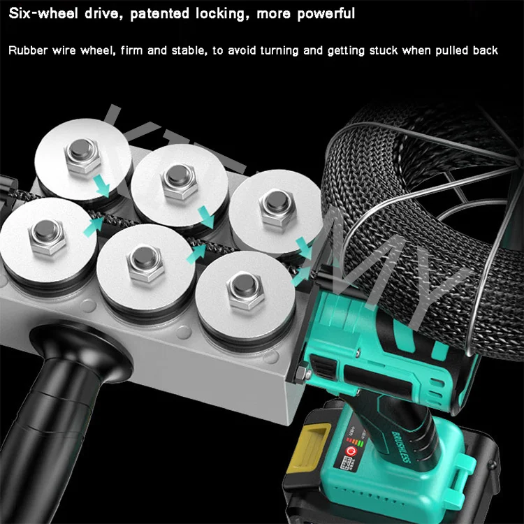 Литиевый электрический резьбонарезной станок съемник проводов зарядное